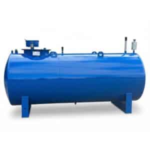 Refurbished brandstoftank 4000 liter blauw
