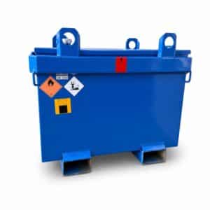 Refurbished IBC 3000 liter blauw