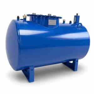 Refurbished brandstoftank 1200 liter blauw