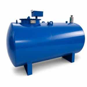 Refurbished brandstoftank 3000 liter blauw