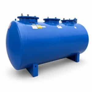 Refurbished brandstoftank 6500 liter blauw